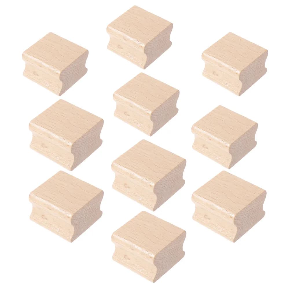 10 Pezzi Blocco in Legno per Incisione Timbri, per Creazione Artigianale di Timbri, per Adulti, Scrapbooking, Incisione Documenti, Timbri Sigillo, per Incisione su Materiale Grezzo