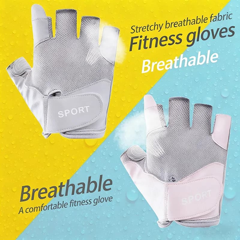 Golf Gloves - Light gym gloves, suitable for cycling, sports training, fitness, rowing. Suitable for both men and women.