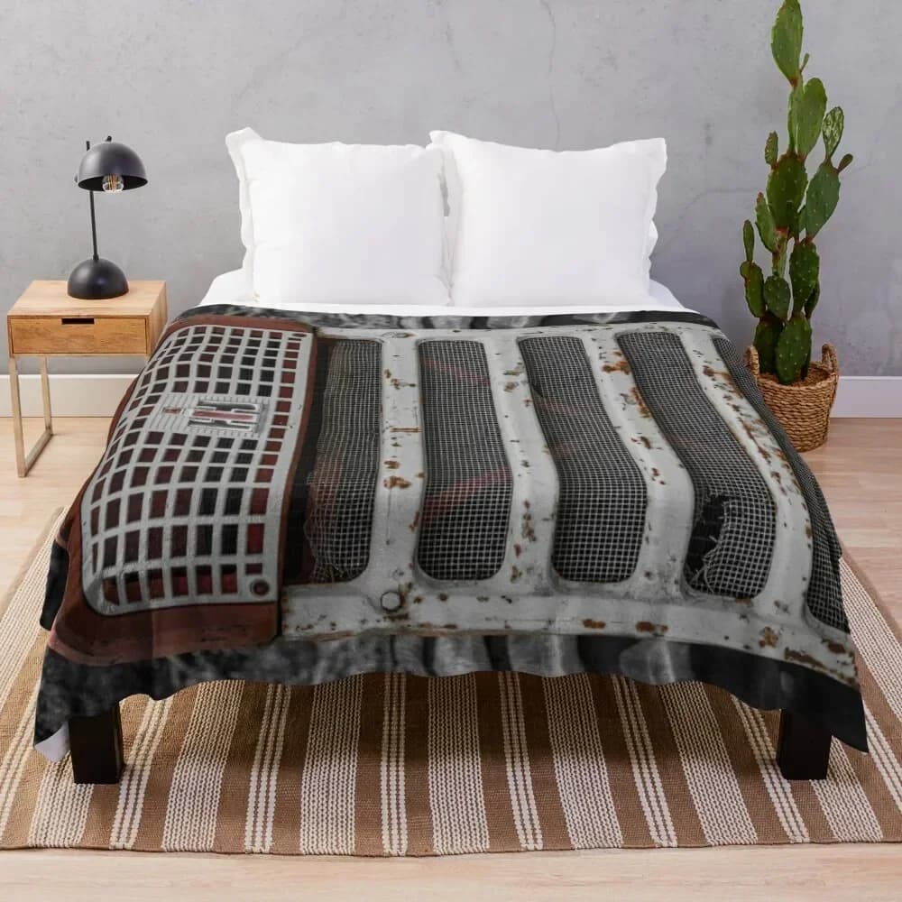 Grinning Grill Coperta da tiro Sacco a pelo da spiaggia Letti morbidi Coperte scozzesi morbide