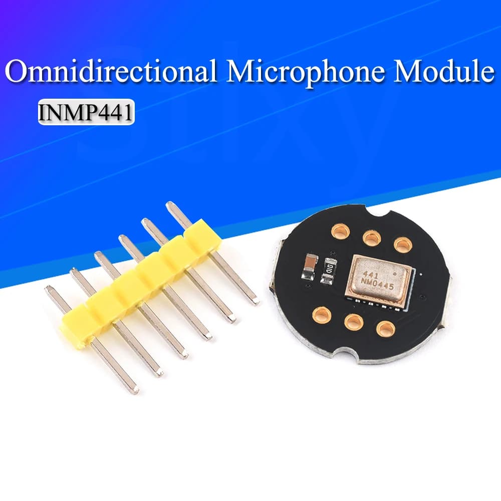 MH-ET LIVE Modulo microfono omnidirezionale Interfaccia I2S INMP441 MEMS Alta precisione Basso consumo Volume ultra piccolo per ESP32