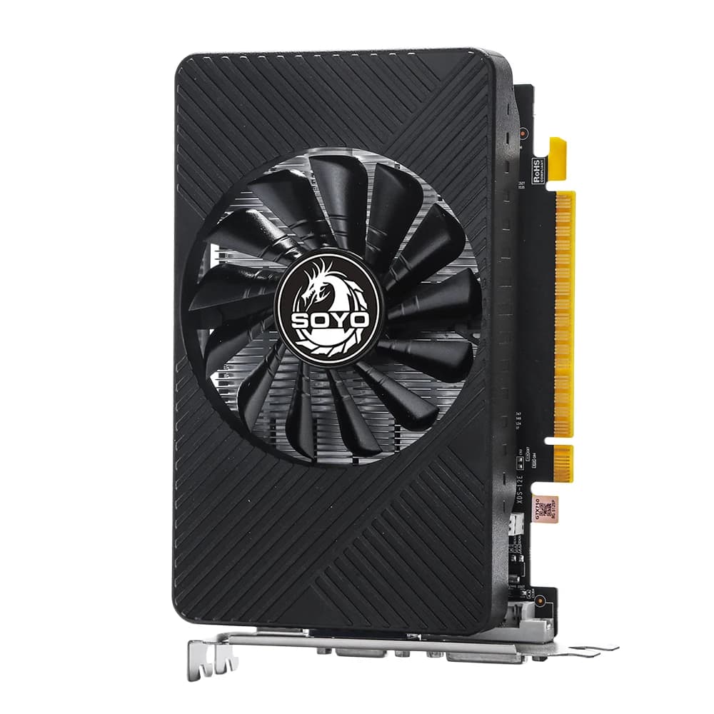 SOYO GTX750 8G DDR5 Graphics Card 128bit 512 Unified for Desktop PC Gaming video card Single Fan DVI+HDMI+VGA PCIE3.0*16