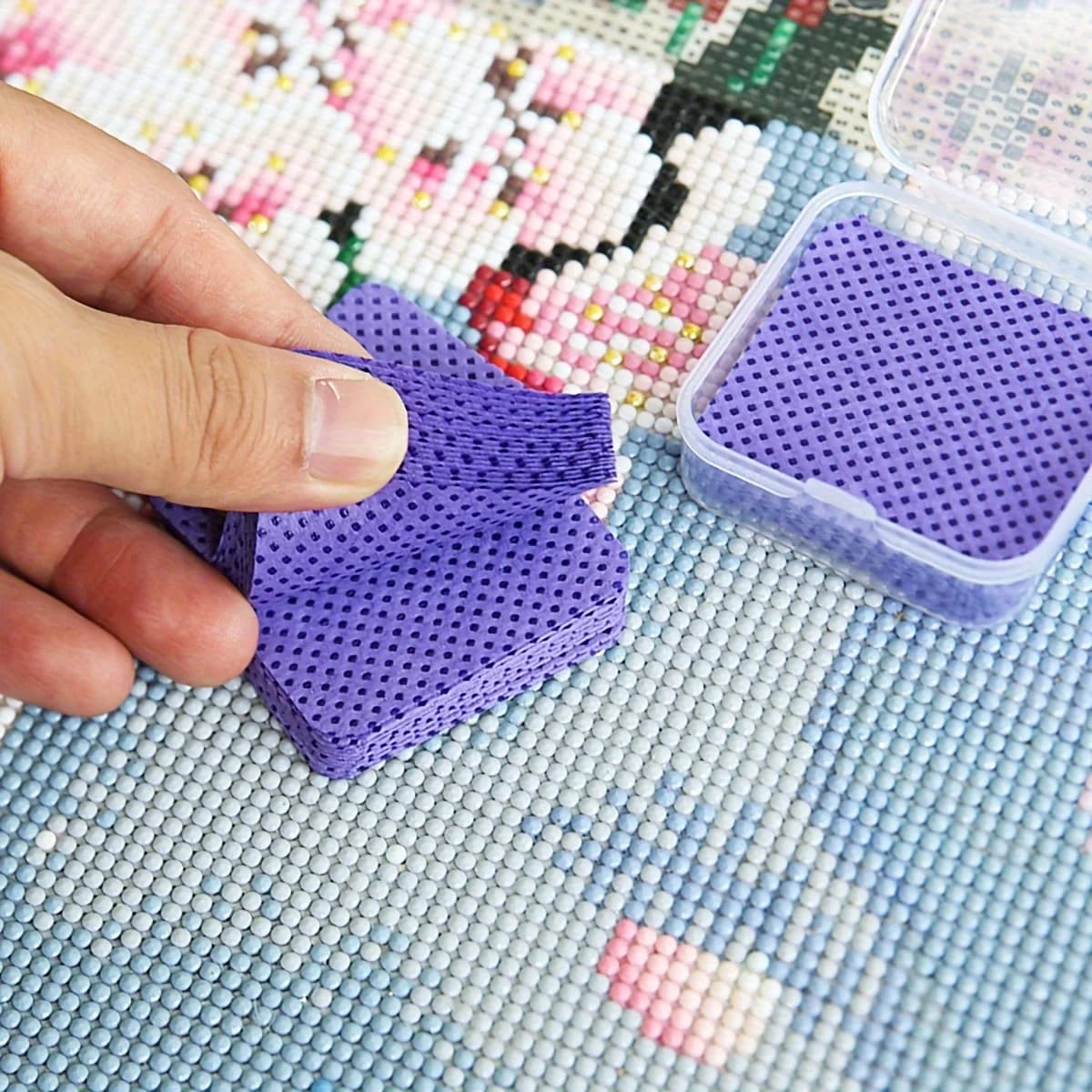 1pc Random Color Diamond Painting Tool DIY Embroidery Accessories Wiping Adhesive Tape Mud Cleaning Cloth Remover Washing Cloth