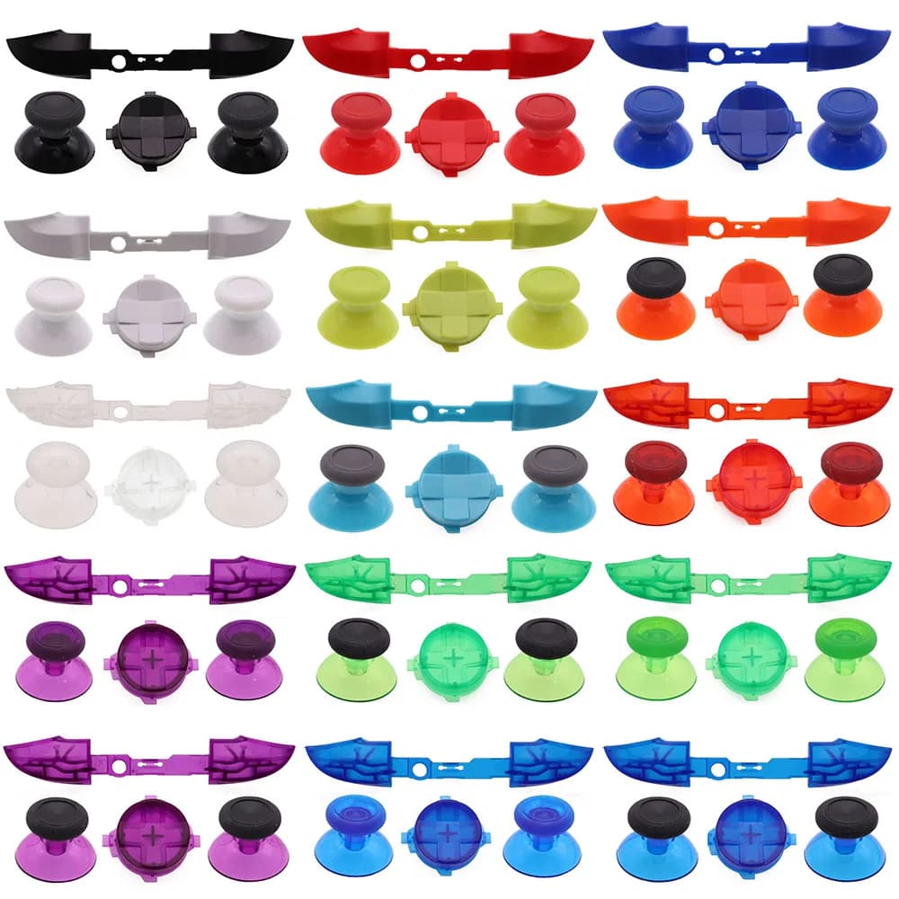 1set For Xbox Series X S Controller LB RB Button Strip Cross Direction Keys 3d Analog Thumb Sticks Joystick Cap D-Pad Button