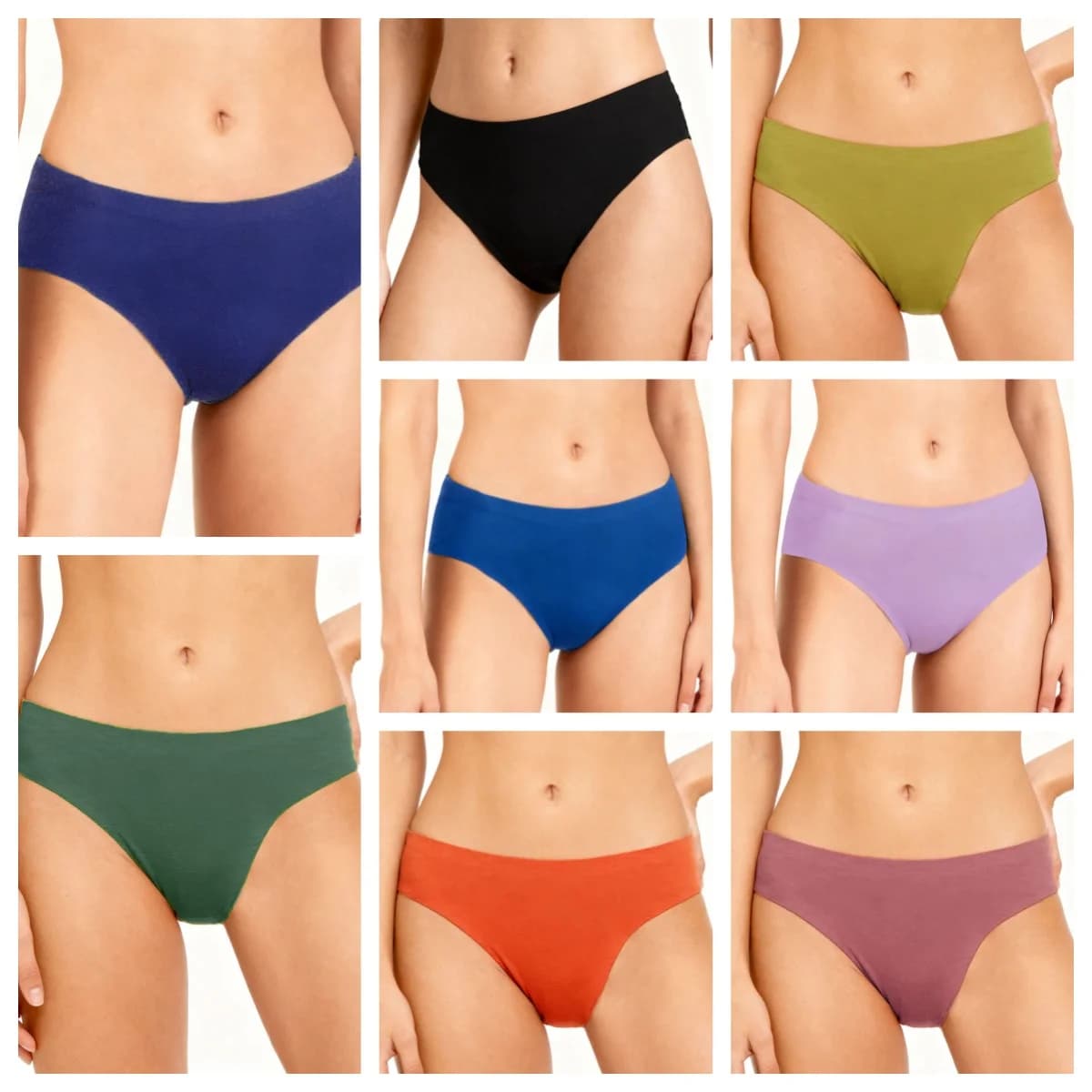 Zeriluna Seamless Menstrual Panties Soft Smooth Skin Friendly Breathable Moisture Wick Quick Dry Hip Lifting Menstrual Underwear