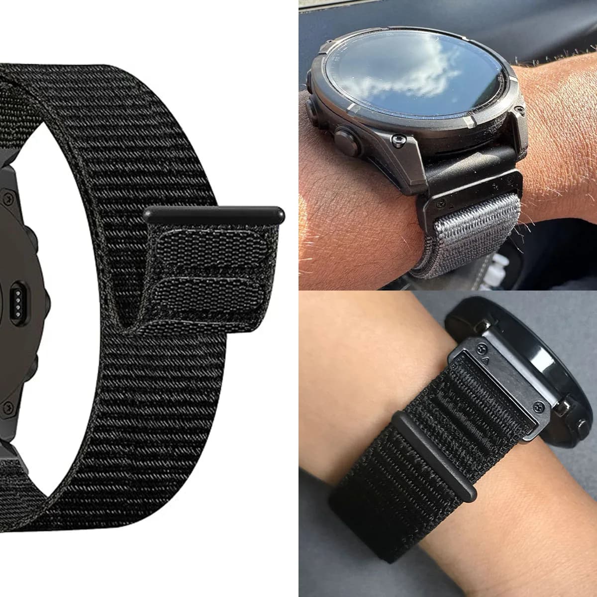 Cinturino in nylon QuickFit 26mm 22mm cinturino per Garmin Fenix 8 Pro E 7X 6X 5X 3HR/Quatix 8/Descent/Enduro 3 2/Instinct 3 braccialetto