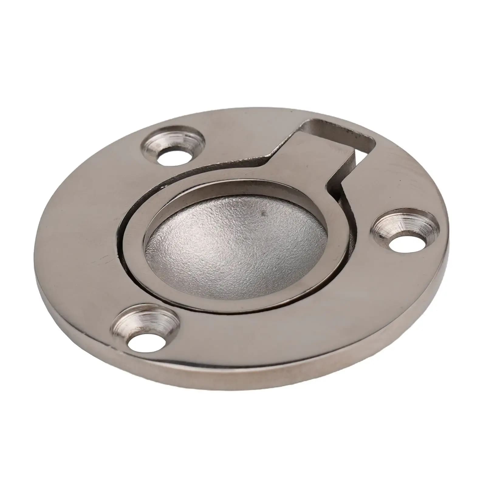 2Pcs 316 Stainless Steel Flush Ring Pull Handle Round Recessed Door Drawer Cabinet Furniture Marine Boat Hardware Accessories