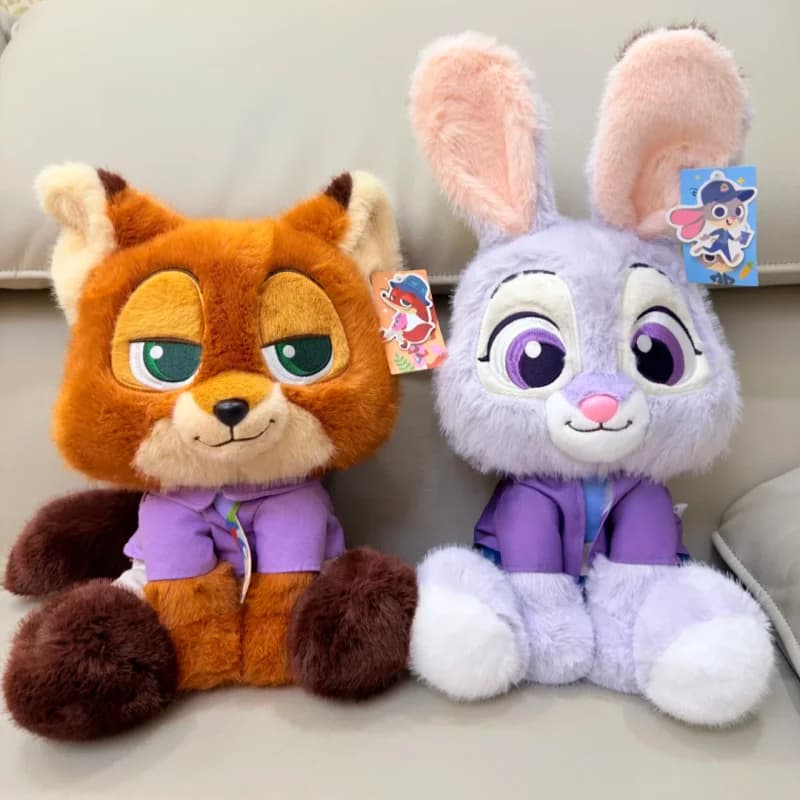 Peluche Originale di Nick da Zootopia 2, Bambola di Judy, Cuscino per Dormire, Regalo di Compleanno, Decorazione per Letto, Animale di Peluche da Collezione