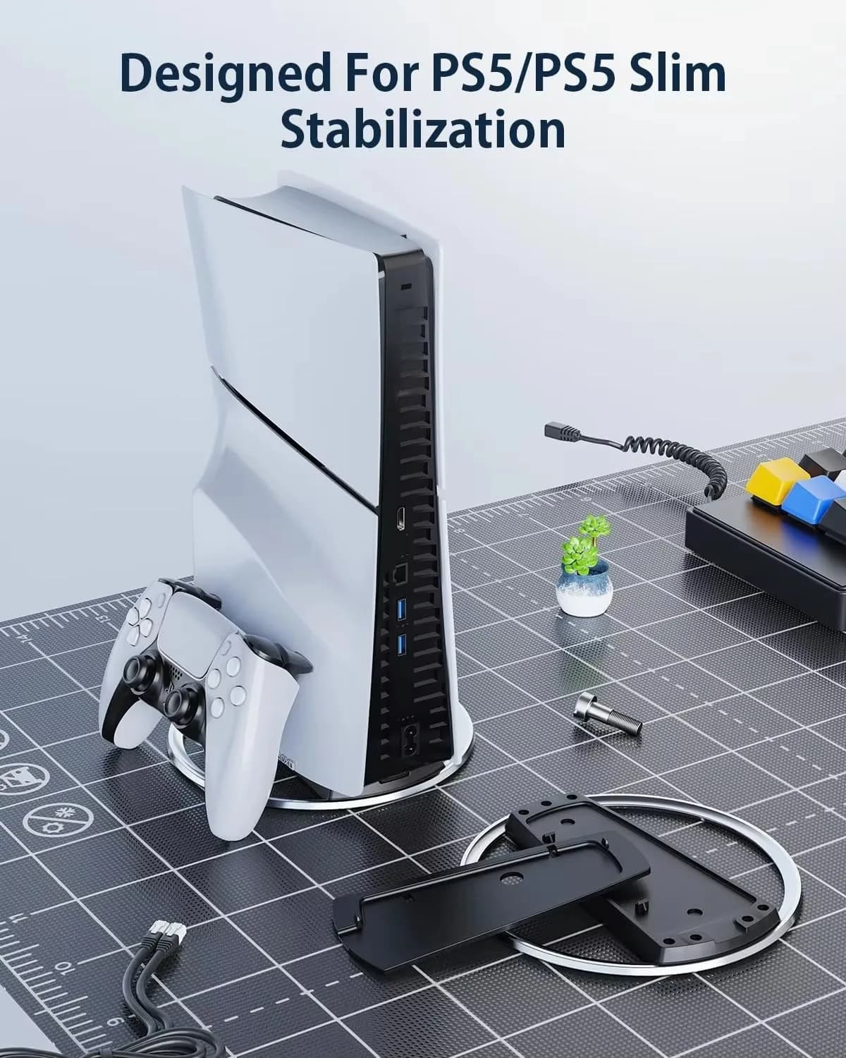 Nuovo supporto host per console per accessori di gioco con supporto di archiviazione verticale PS5 Slim/PS5 PRO