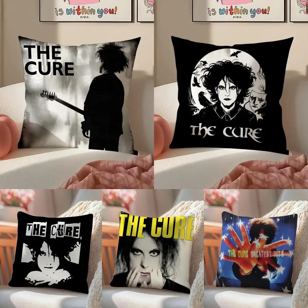 Fodera per cuscino The Cure in lino, morbida e decorativa per divano, casa e stanza