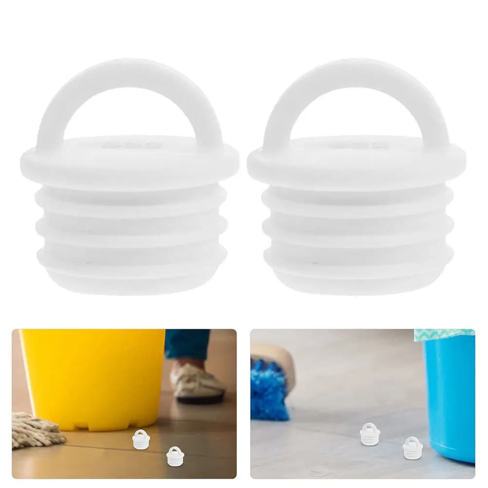 2 Pezzi Tappo di Scarico per Secchio Mop, Tappo di Chiusura in Gomma da 20 mm, Tappo Pop-Up per Fori di Scarico e Tubi dell'Acqua, per Secchio per la Pulizia