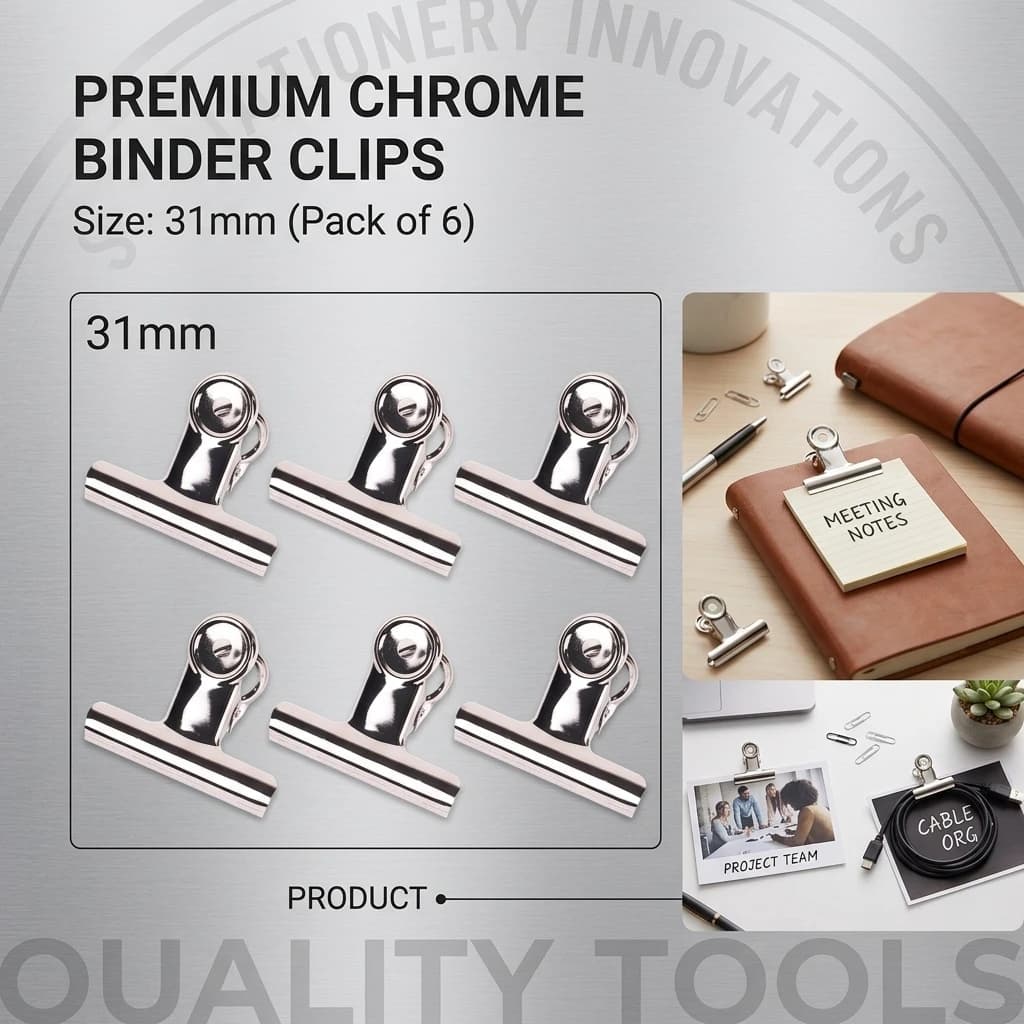 6pcs Stainless Steel round Headed Mountain Shaped Bill Clip Multi-Specification Dovetail Iron Clip for Art Drawing Board