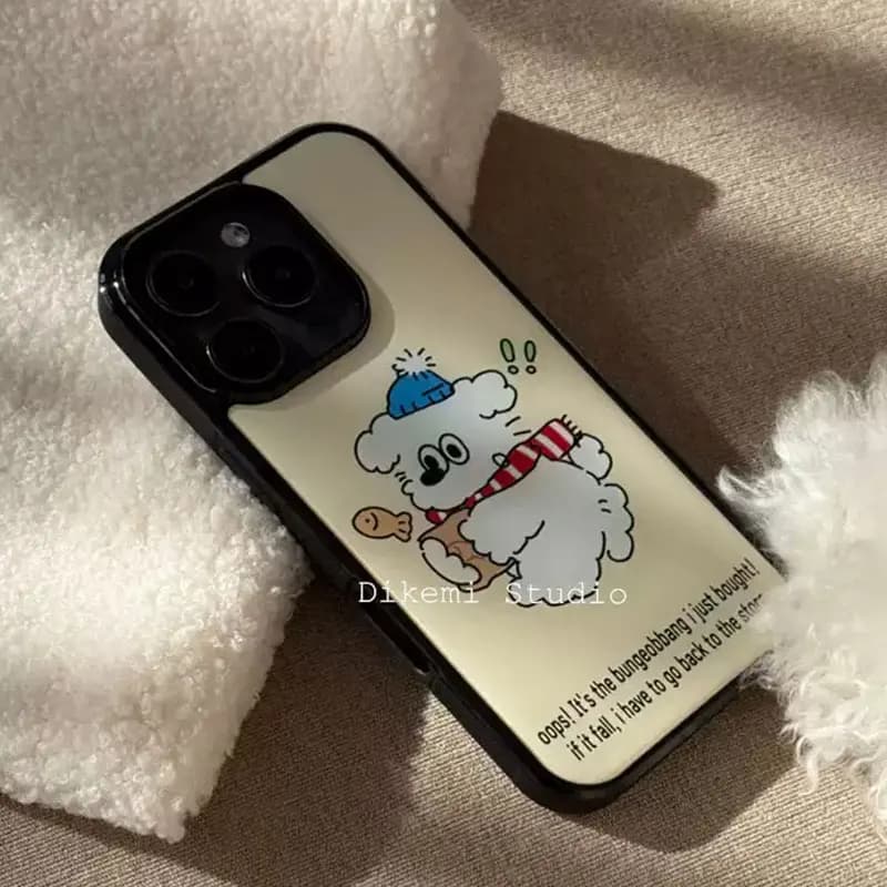 Korean Kawaii Happy Cat Fish Biscuit Phone Case For iPhone 17 Air 16 15 14 13 12 11 Pro Max 16 Pro 15 14 Plus XR Anti-Drop Cover