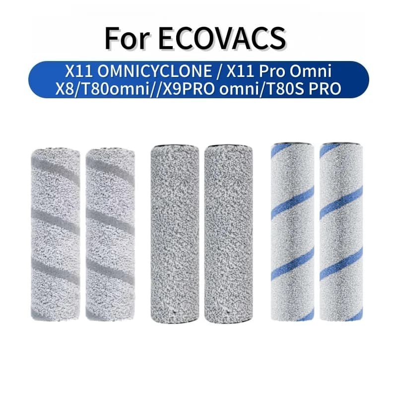 For ECOVACS DEEBOT X11 OMNICYCLONE / X11 Pro Omni T80 OMNI X8 X9 Pro Omni Roller Brush Roller Mop Cloth, Spare Parts Accessories
