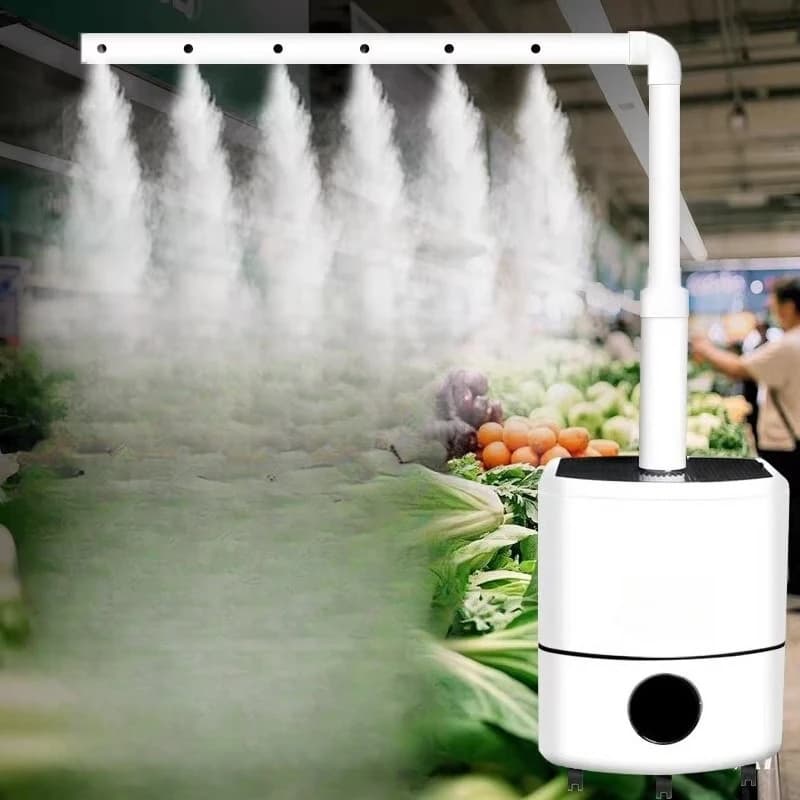 Umidificatore spray Bancarelle commerciali industriali di frutta e verdura Laboratorio di supermercato Conservazione della freschezza Grande volume di nebbia Arrostire r