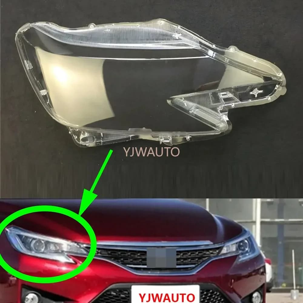Per Toyota Reiz Mark X 2013 2014 2015 2016 2017 2018 Faro Copertura Auto Faro Lente di Ricambio Paralume Anteriore Auto Borsette