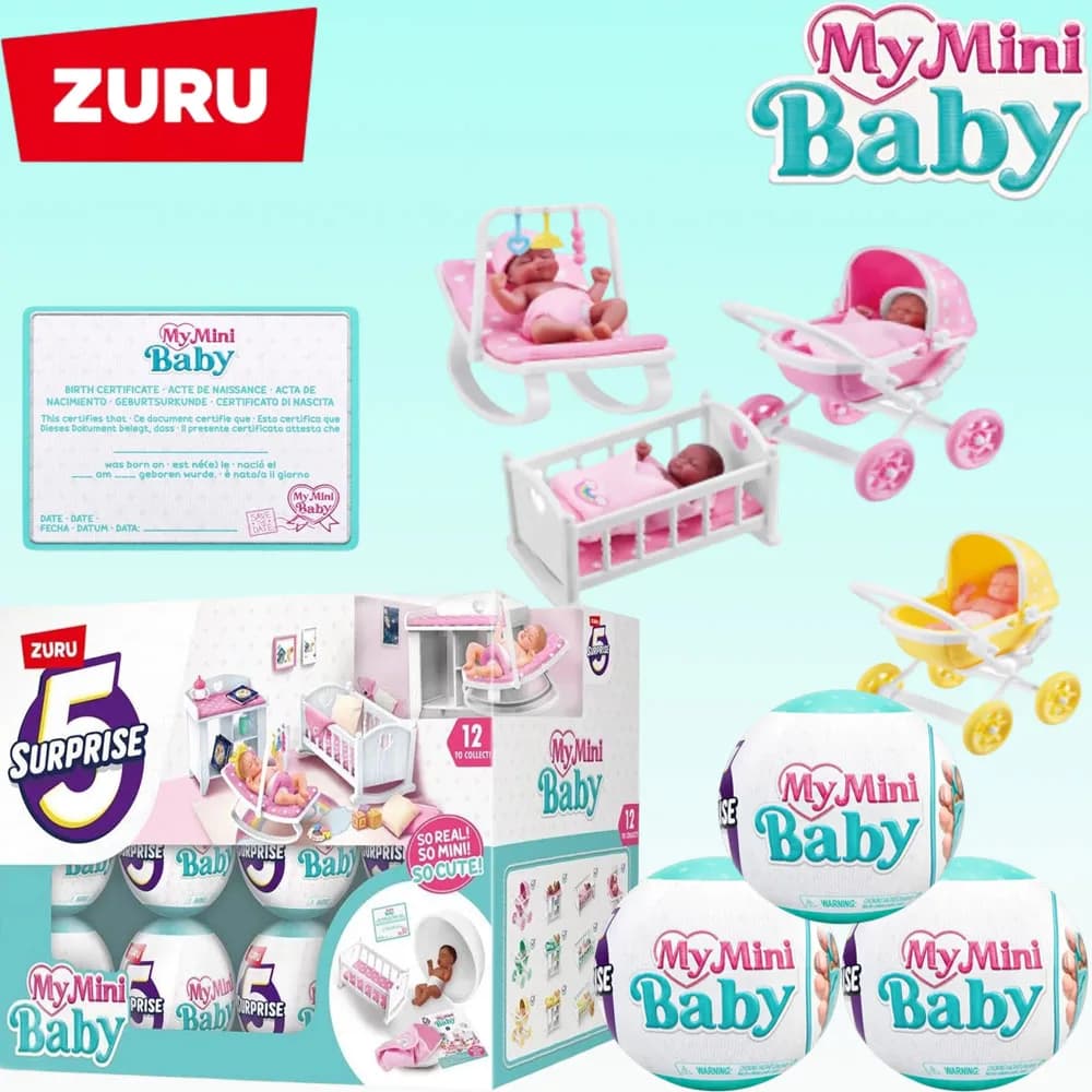 Morbida bambola realistica rinata Il mio mini bambino rinato in silicone a sorpresa in plastica siliconica per bambini Zuru Surprise Mini marchi giocattolo regalo