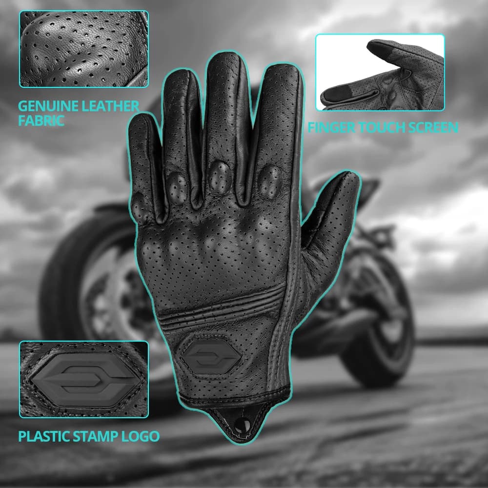 Motorcycle Gloves Wear-resistant And Scratch Resistant Off-road Motorcycle Leather Gloves Breathable Touch Screen Sports Gloves