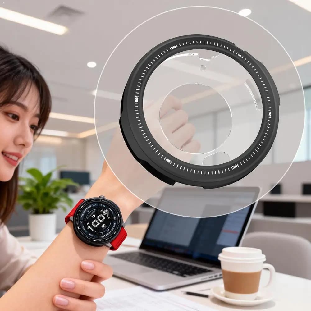 1Set Custodia protettiva per AMAZFIT Balance 2 47mm Protezione schermo intero Copertura paraurti Smart Watch Custodia protettiva Accessori