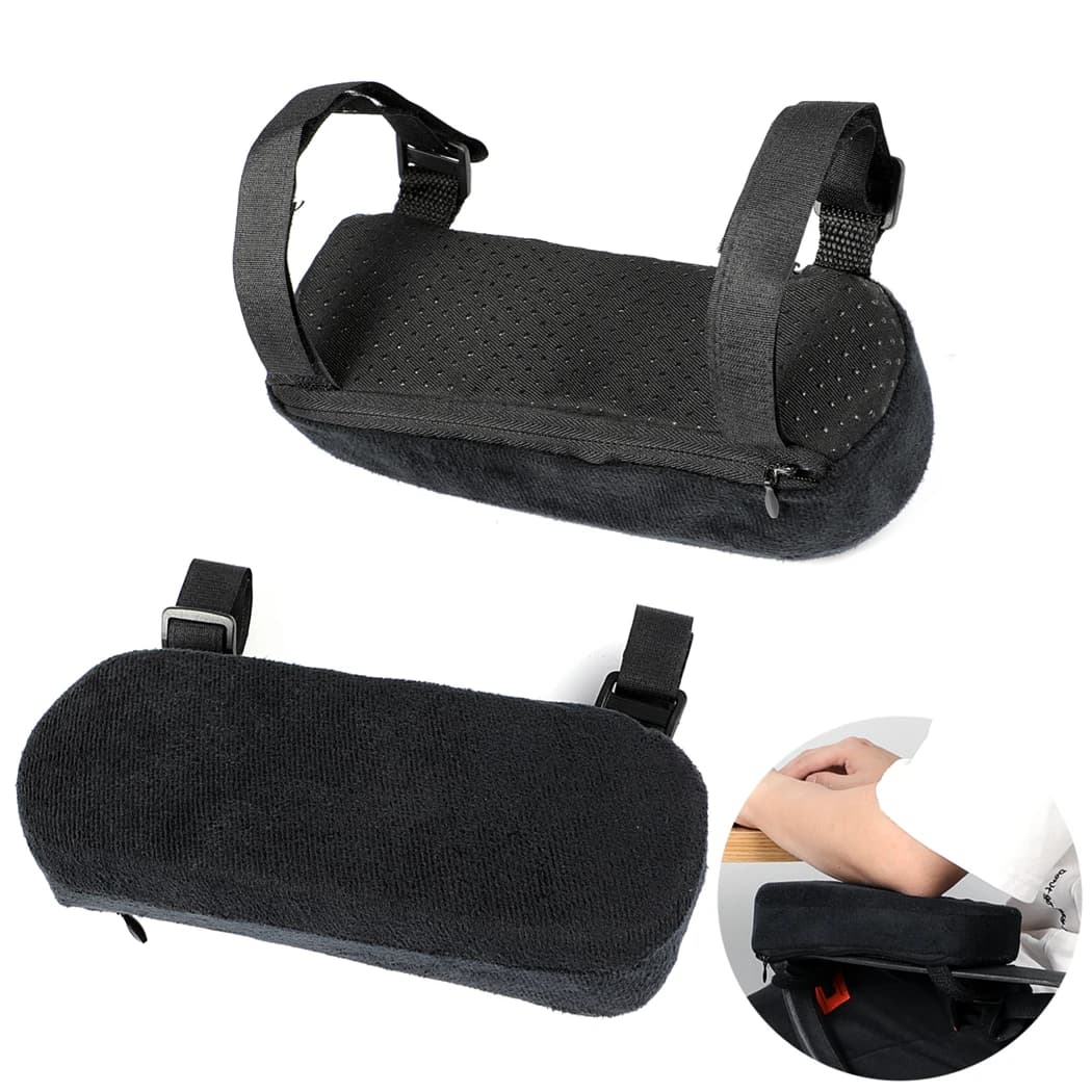 1 paio di cuscini per braccioli per sedia in memory foam Cuscinetti per braccioli per sedia da ufficio Cuscini per braccioli per sedia da gioco Cuscini di supporto per gomito per sedia da scrivania