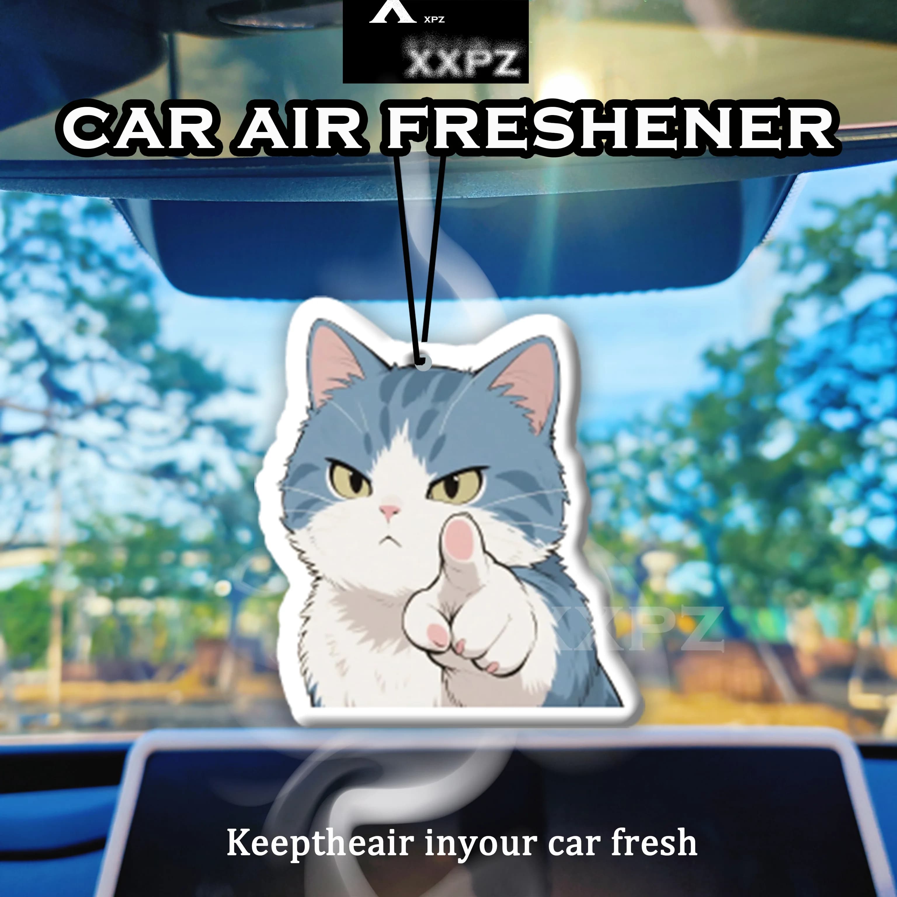 1/3 Deodorant Parts for Blue Cat Shaped Cars, Cat Shaped Car Accessories, Car Perfumer, Friends Gift, Aroma Lavender