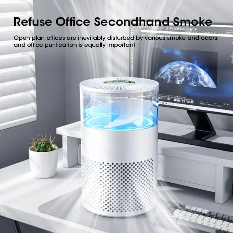 Smart Air Purifier Multifunctional Low Noise Air Sterilization Purification Air Quality Detection Pet Odor Eliminator for Home