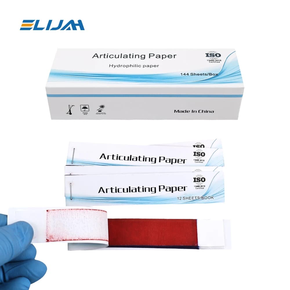 ELIJAH Dentale Articulation Paper Strips Red/Blue Laboratory Instrument Dentale Whitening Tooth Dentist Tooth Pape Tools Material Tool