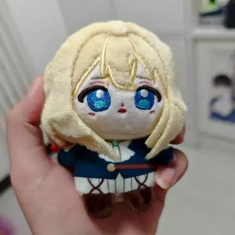 Anime Violet Evergarden bambole di peluche ciondolo morbido viola bambola di pezza portachiavi viola peluche giocattoli fan bambini regalo di NATALE decorazione