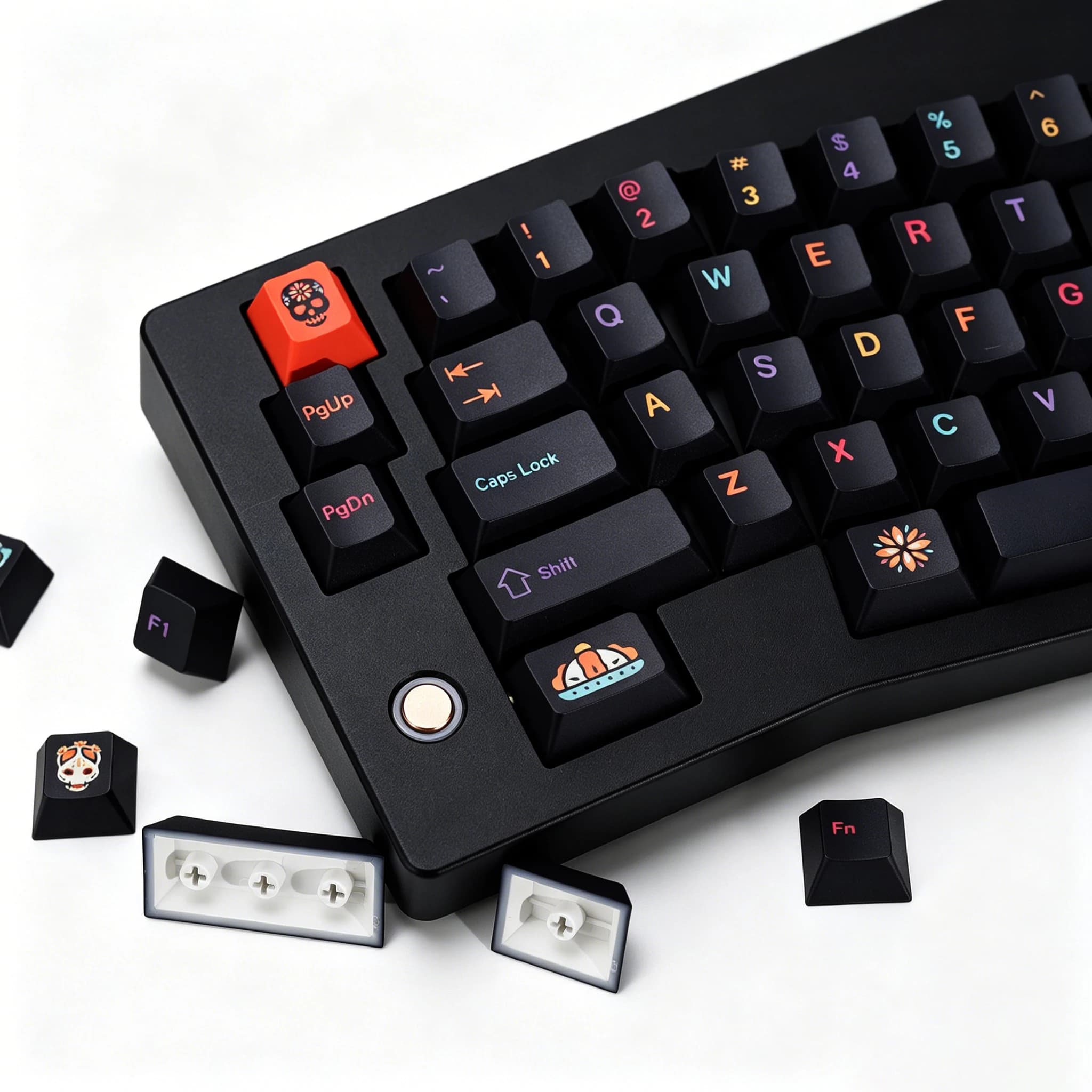 Keycaps KBDiy Clone GMK Retro GMK Mictlan Cherry Profile PBT ISO per interruttori magnetici 60, kit tastiera meccanica da gaming