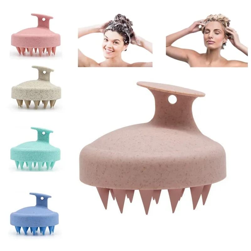 1Pc Shampoo In Silicone Spazzola Testa Massaggio Del Cuoio Capelluto Pettine Radice Dei Capelli Prurito Pulire Il Cuoio Capelluto Terre Corpo Spazzola Da Massaggio Spazzola Da Bagno
