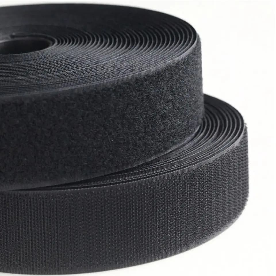 Nastro in velcro non adesivo da 50 mm, nero e bianco, da cucire, striscia magica in nylon per accessori fai da te e artigianato domestico