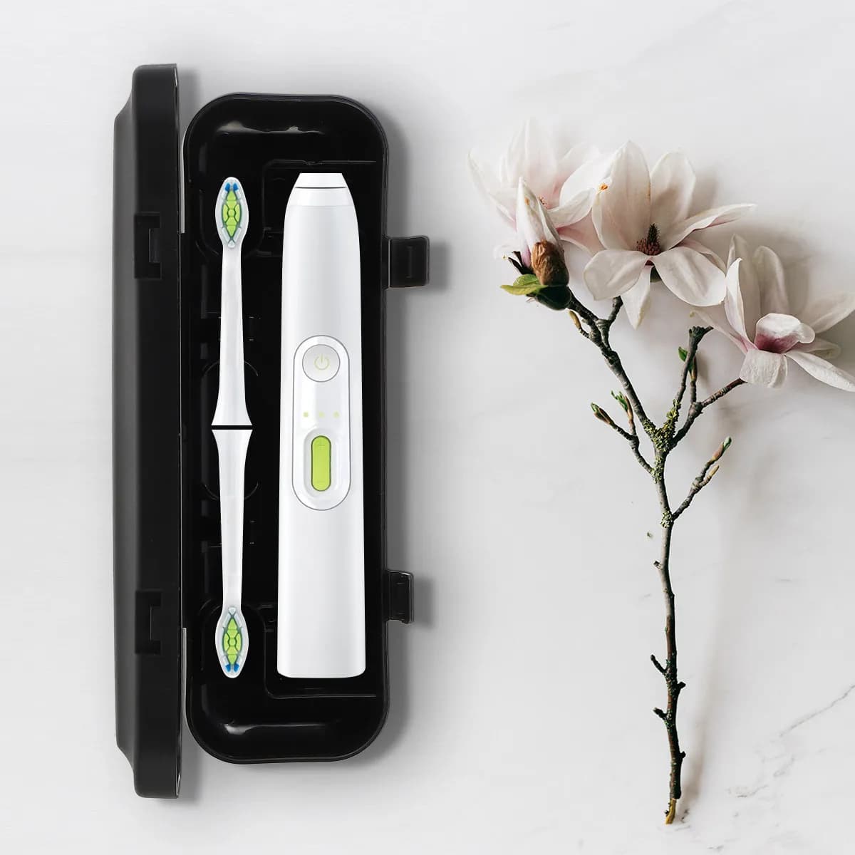 2 Pieces Electric Toothbrush Case, Complete Travel Box, Portable Toothbrush holder, Protective Cover for Exterior Brush