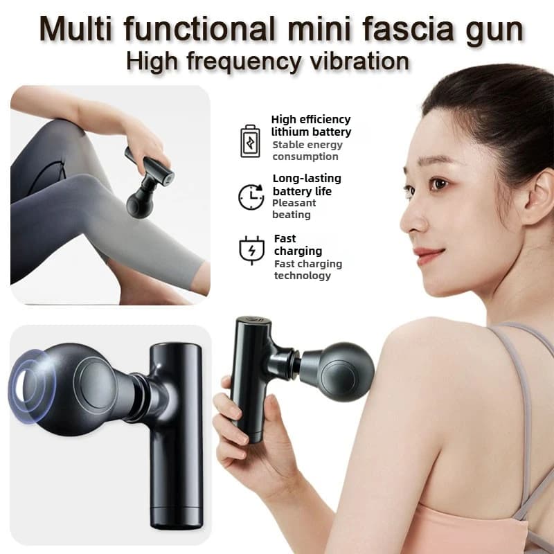 1 Piece Multifunctional Mini Gun for Home, Portable Muscle Relaxation, USB Charging, Electric Massage Band Tool