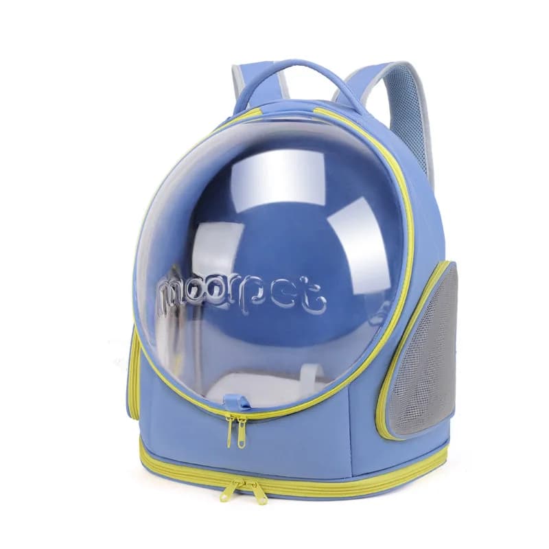 Borsa Trasporto Gatti, Zaino per Animali Domestici Traspirante con Bolla Trasparente, Borsa da Viaggio per Gatti, Escursionismo, Campeggio con Capsula Spaziale