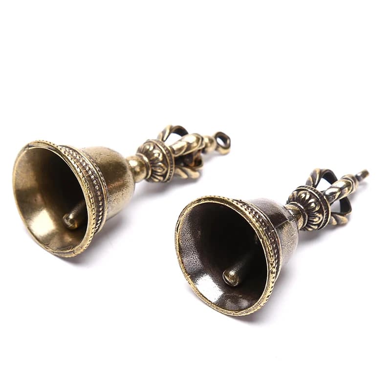 Brass Magic Bell Keychain Tibetan Bronze Wind Bell Pendant Handicraft