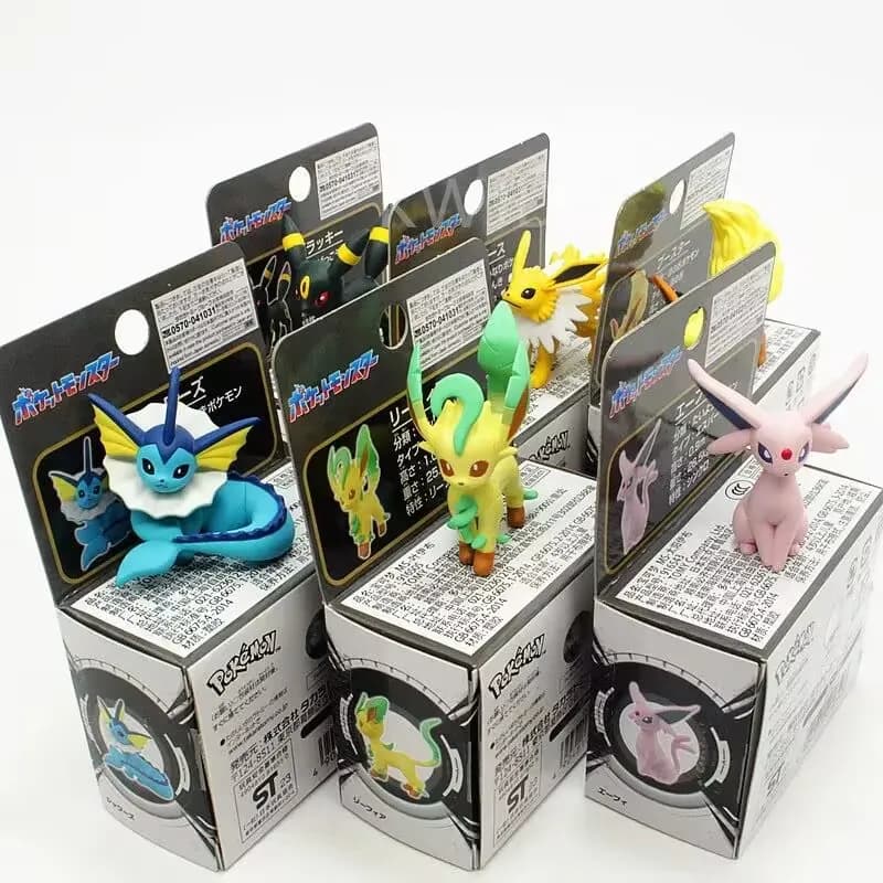 TAKARA TOMY Pokemon Figura Flareon Jolteon Glaceon Leafeon Sylveon Vaporeon Espeon Bambole da collezione Modello Giocattoli