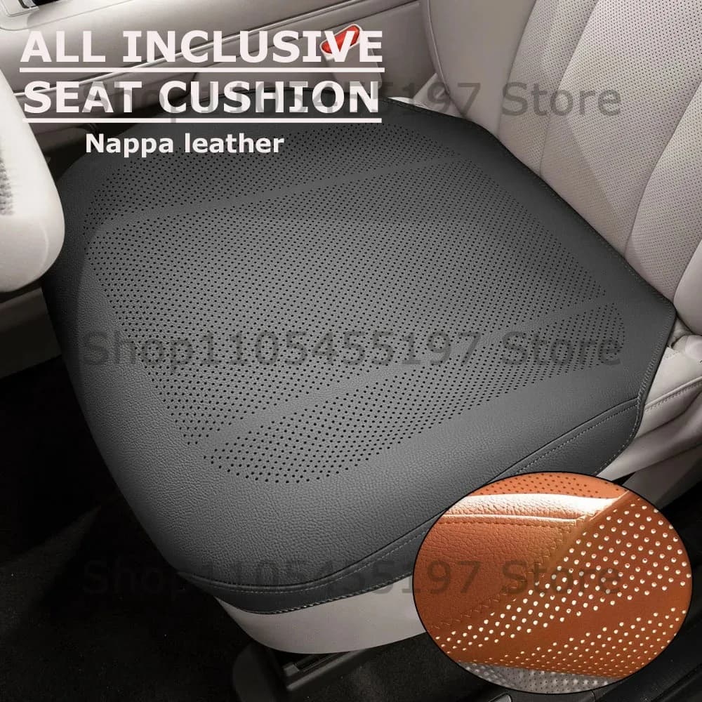 Luxurious Leather Car All-inclusive Seat Cushions Ventilated Breathable Summer Cool Cushions Comfortable Anti-scalding Universal