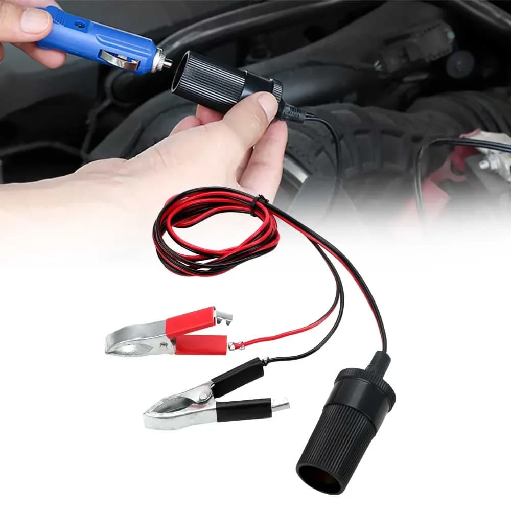 Batteria per auto in rame puro ad alta potenza con clip per presa femmina per accendisigari 12V 24V Volt 220W presa per auto
