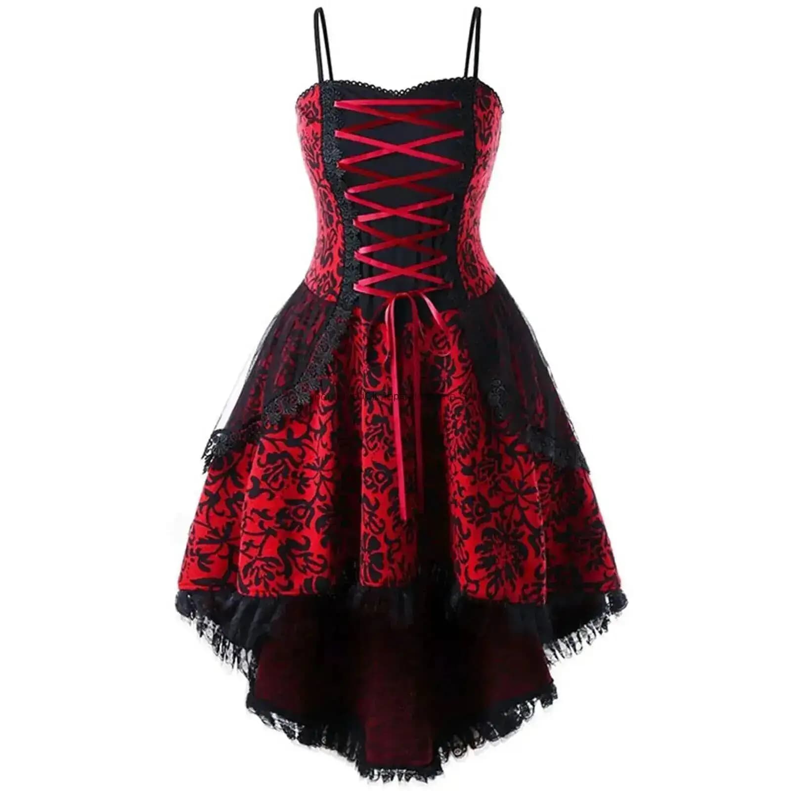Costume Cosplay di Halloween abito Vintage gotico in pizzo abiti da donna con maniche irregolari Robe abbigliamento da vampiro fantasma medievale