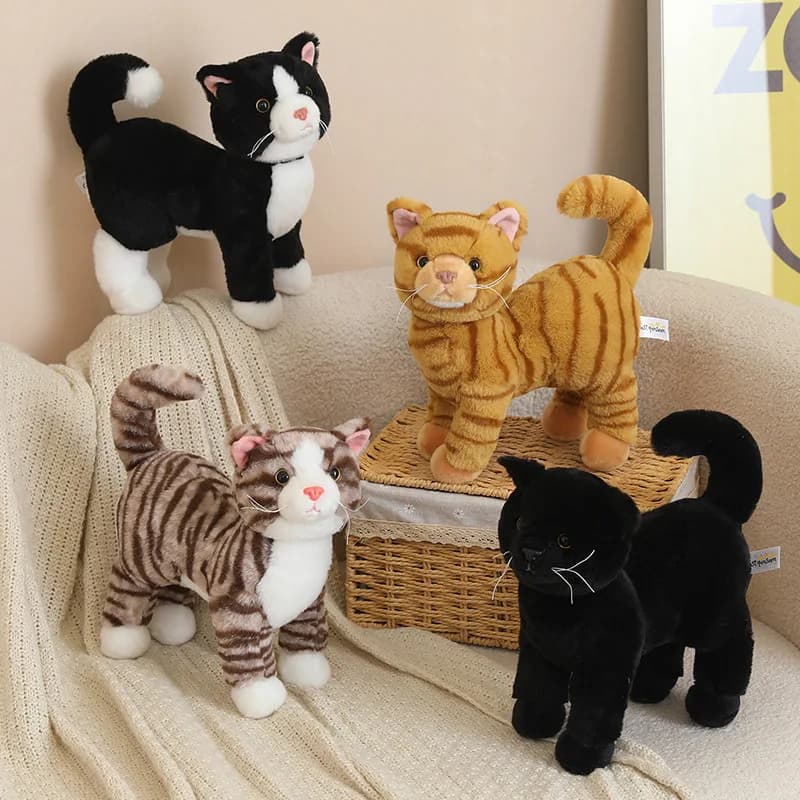 Joints Can Rotate Plush Doll 25cm Good Quality Simulation Cat Plush Toy Surprise Gifts For Boys And Girls