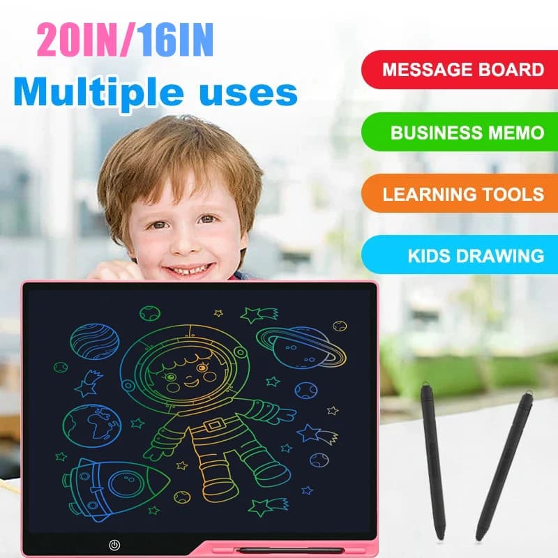 Giocattoli per bambini tavoletta da disegno elettronica da 20 pollici schermo LCD scrittura tavoletta grafica digitale tavoletta elettronica per scrittura a mano