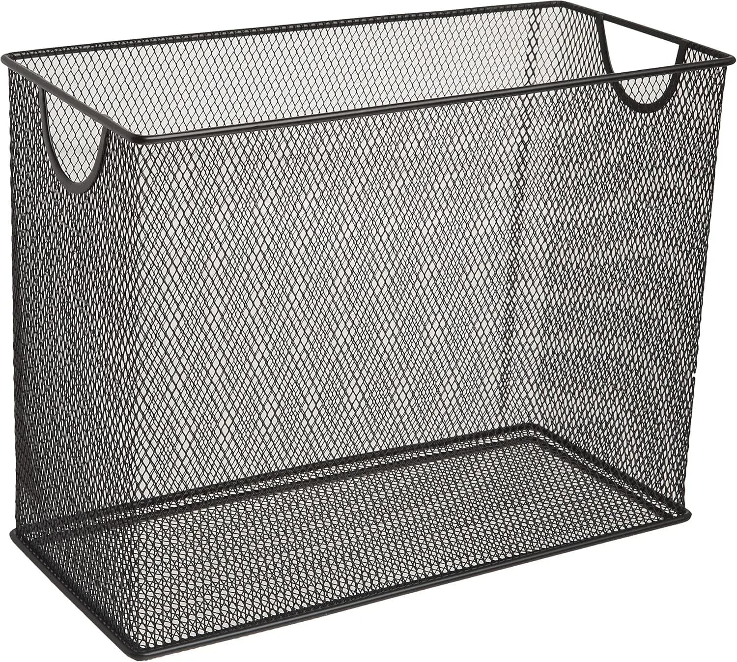 Organizzatore per documenti da scrivania, in rete di acciaio, formato Letter, 5,5"D x 9,53"W x 12,4"H, per ufficio, casa, aula.