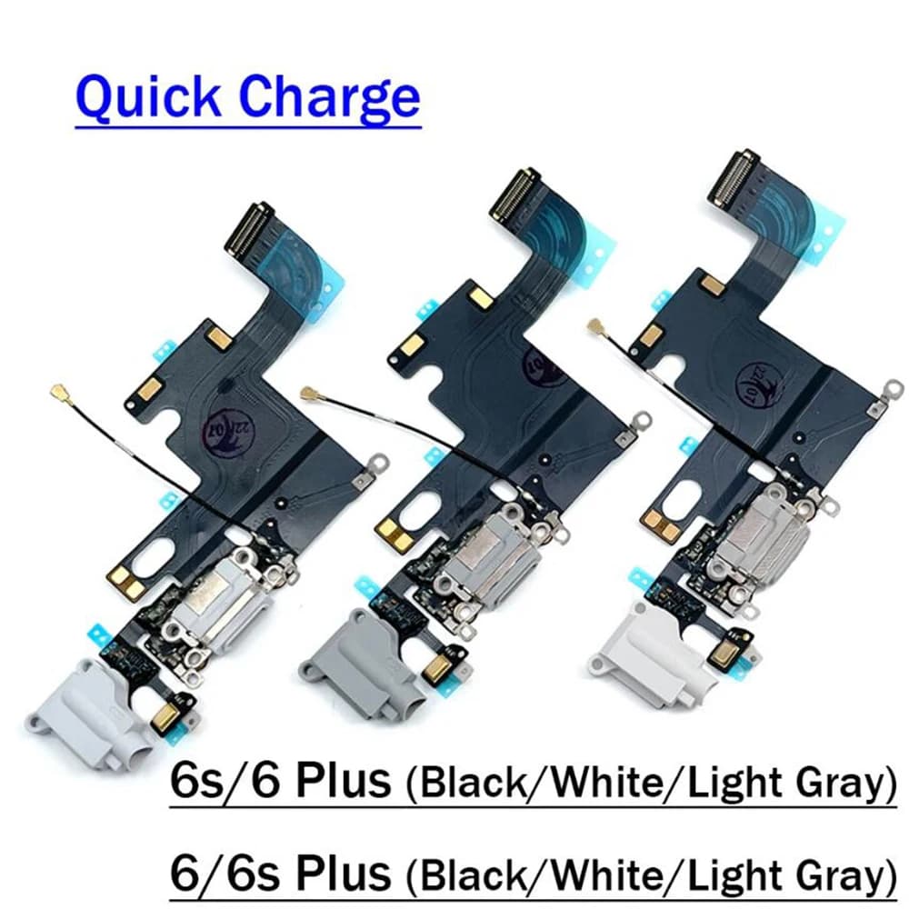 Per Iphone 6 Plus / 6s Plus porta USB caricatore Dock Plug connettore scheda di ricarica cavo flessibile con microfono modulo scheda microfono