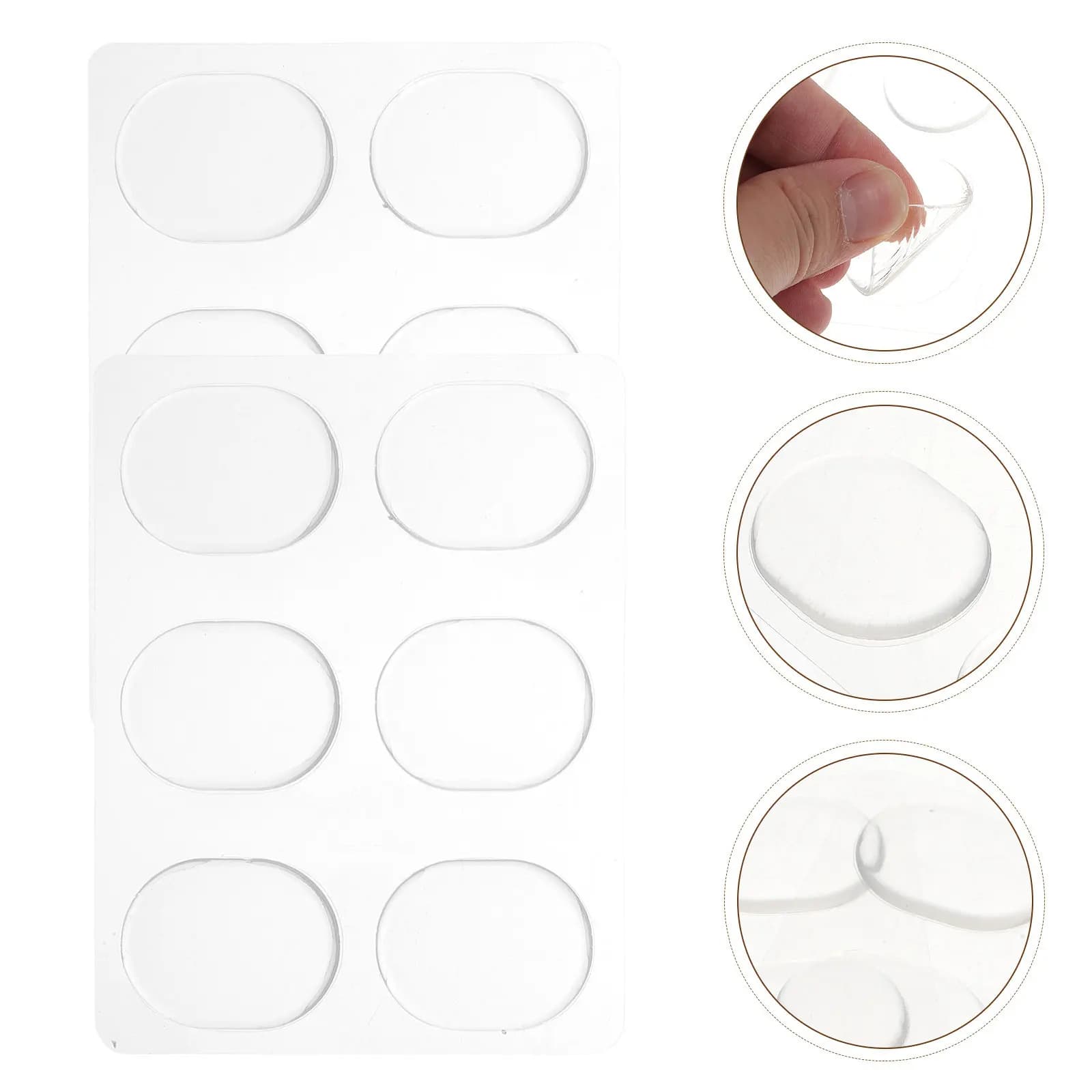 12 Pezzi Pad Silenziosi per Batteria in Silicone Trasparente ad Alta Aderenza per Tamburi, Rullanti, Piatti e Campanacci - Pratica Silenziosa Senza Disturbare gli Altri