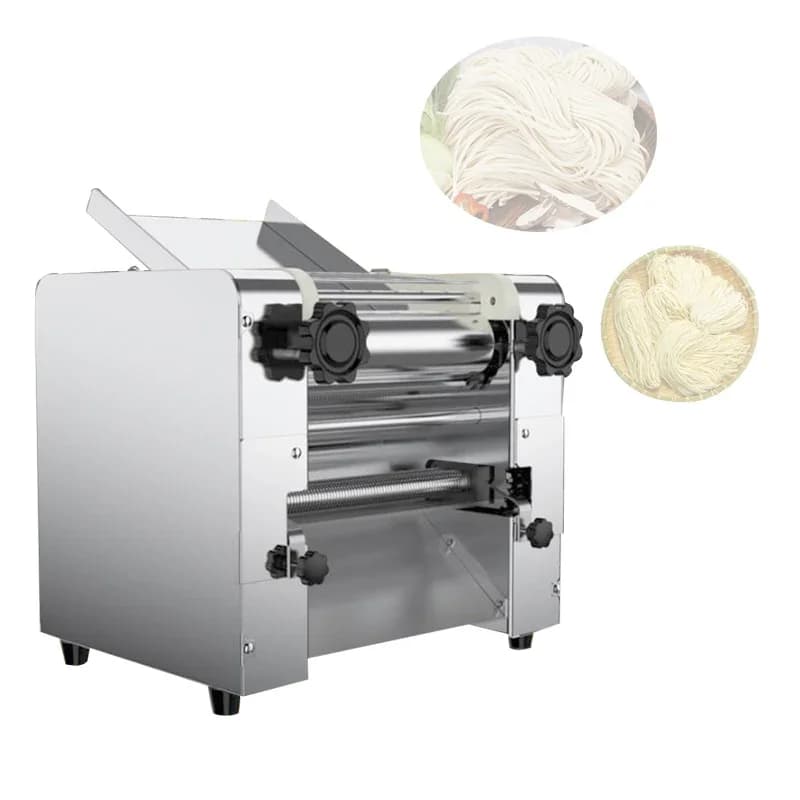 Macchina Elettrica per Pasta Fresca, Pressa per Pasta, Rullo per Impasto in Acciaio Inossidabile, Macchina per Sfoglie di Ravioli con Lama