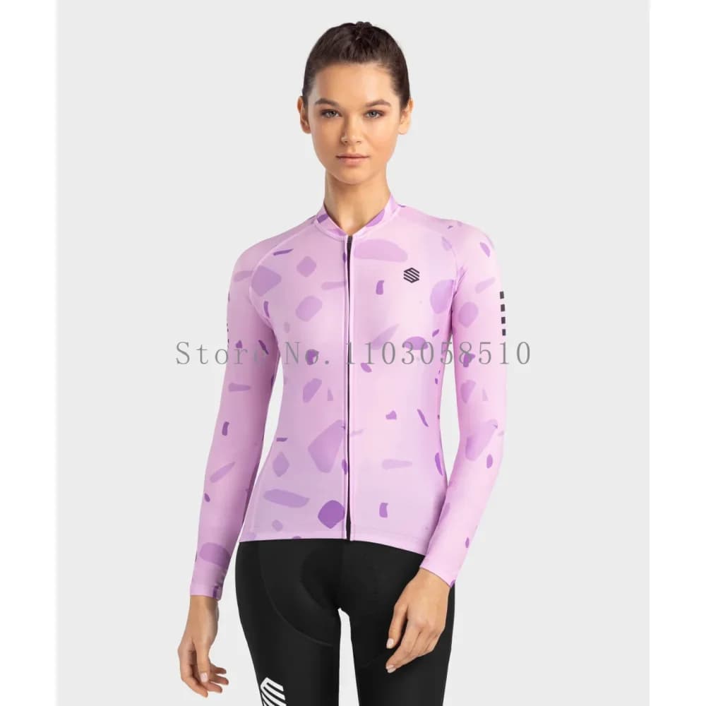 Maglia da ciclismo siroko da donna a maniche lunghe Felpa anti-UV premium ultraleggera Tuta da ciclismo Uniforme da corsa autunnale ad asciugatura rapida