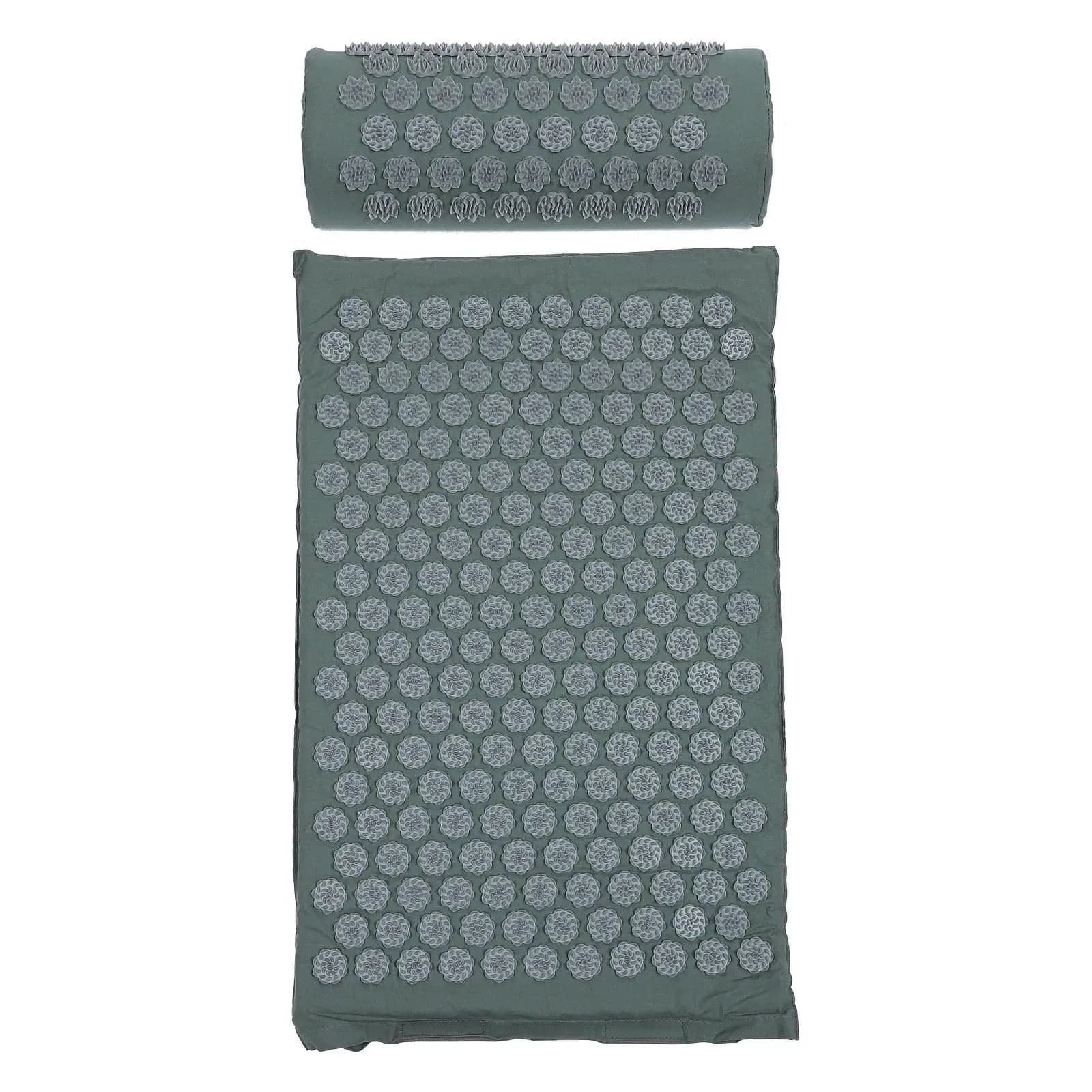 Set di 2 Tappetini per Agopressione, Accessori per Agopuntura, Tappetino per Yoga e Massaggio Shiatsu, Cuscino Massaggiante Antiscivolo per Esercizi di Agopuntura