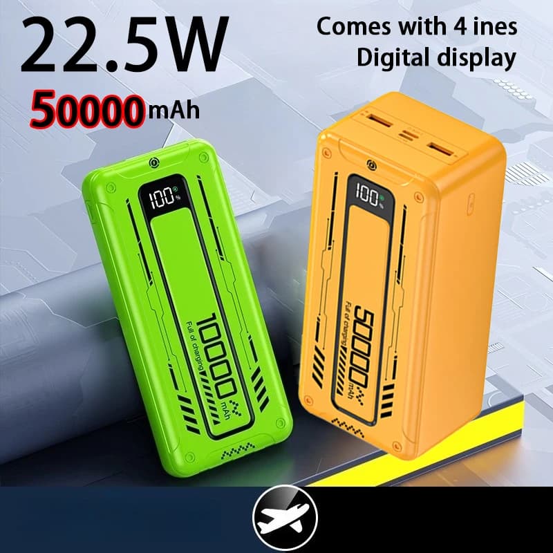 Power Bank portatile da 20000 mAh 22,5 W a ricarica rapida con display digitale a 4 linee Batteria esterna per IPhone Xiaomi Huawei Samsung