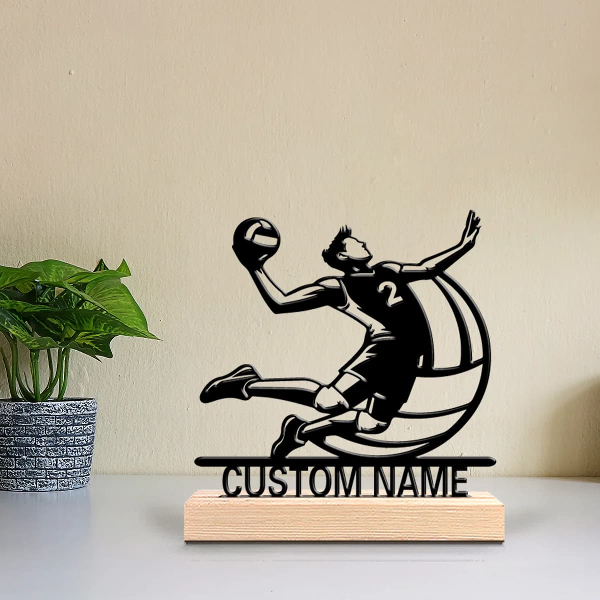 Statua in Metallo Personalizzata a Tema Terror con Base in Legno, Decorazione Moderna per Ufficio, Soggiorno, Ispirata alla Natura