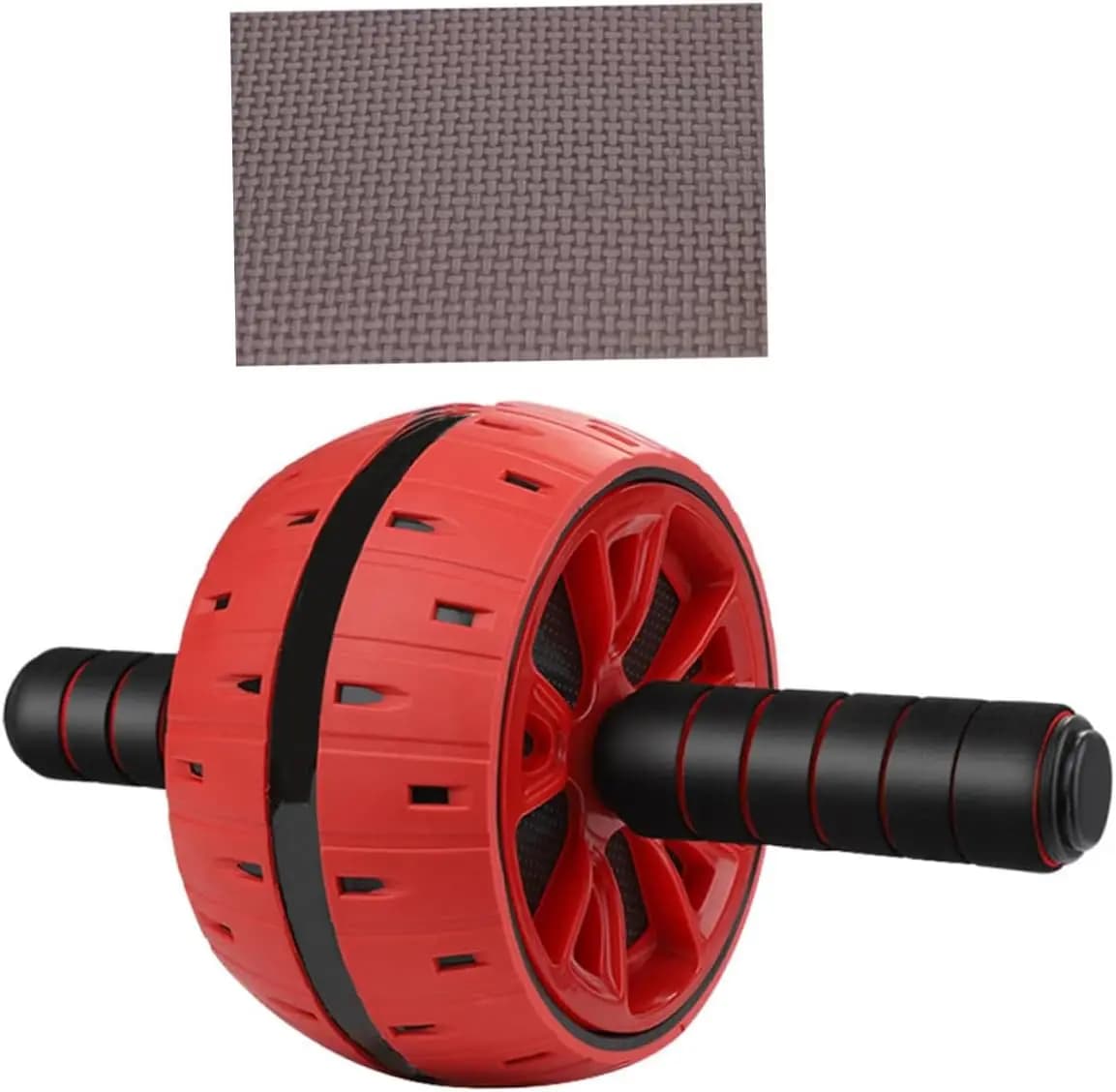 Silent Ab Roller Wheel with Wide Stability for Abdominal Core Strength Training Practical Exercise Equipment with Knee Pad Smoot