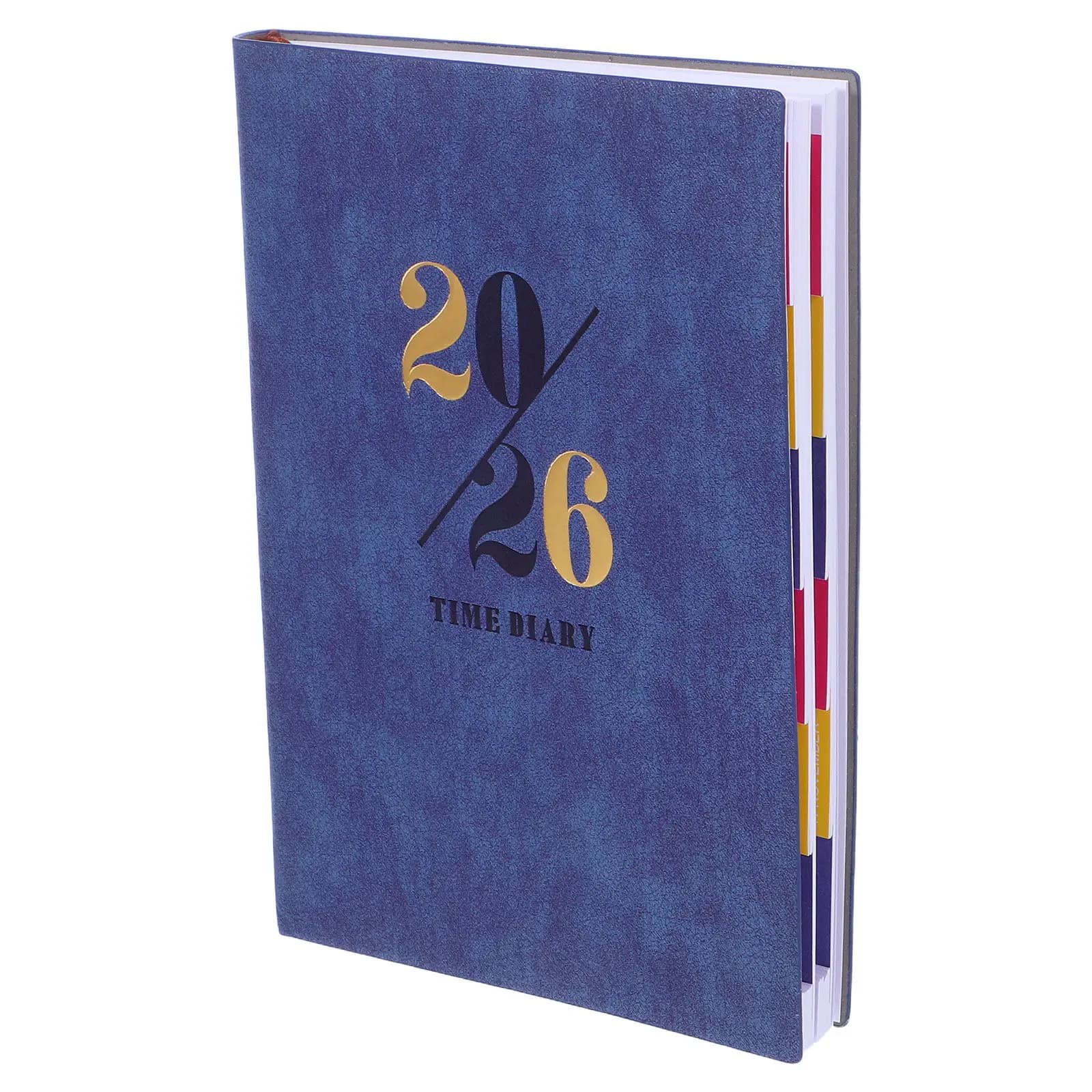 2026 Yearly Planner Notebook A5 PU Leatherette Cover Rounded Corners 12-Month Calendar with Monthly Weekly Pages Thick Paper